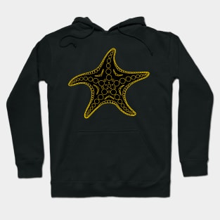 Starfish (yellow/black) Hoodie
